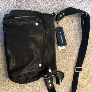 Black leather purse